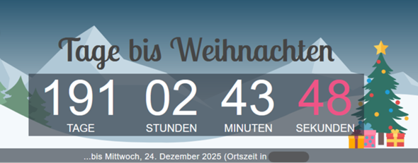 - (Ferien, Wochenende)