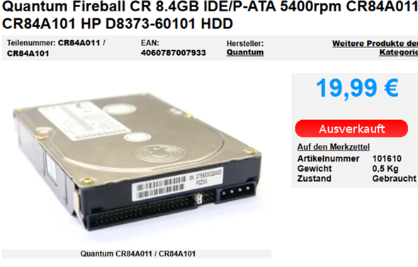 - (SSD, Backup, Speicherplatz)