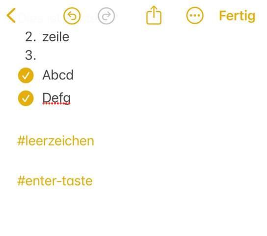 - (Apple, iPhone, Notizen)