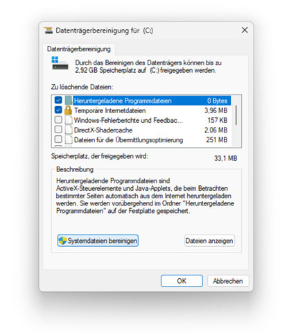 - (PC, Speicherplatz)