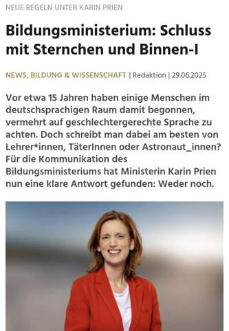- (Deutsch, Sprache, gendern)