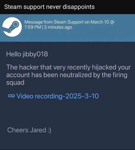- (Steam, E-Mail, Discord)