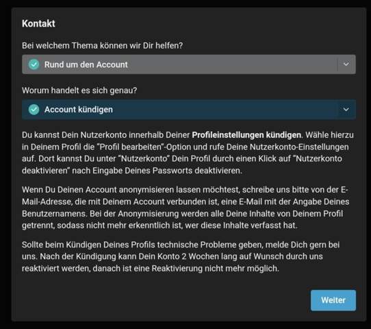 - (Support, Profil, gutefrage-Nutzer)