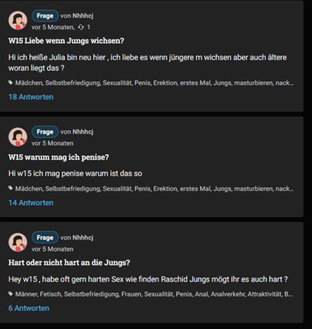- (Mädchen, Jungs, Sexualität)