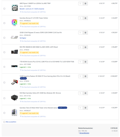 - (Gaming PC, AMD)