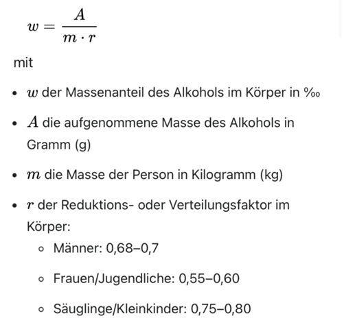 - (Alkohol, Cola)