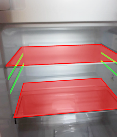 - (Lebensmittel, Kühlschrank, Haushaltsgeräte)
