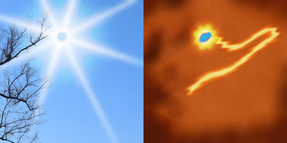 - (Augen, Flecken, grün)