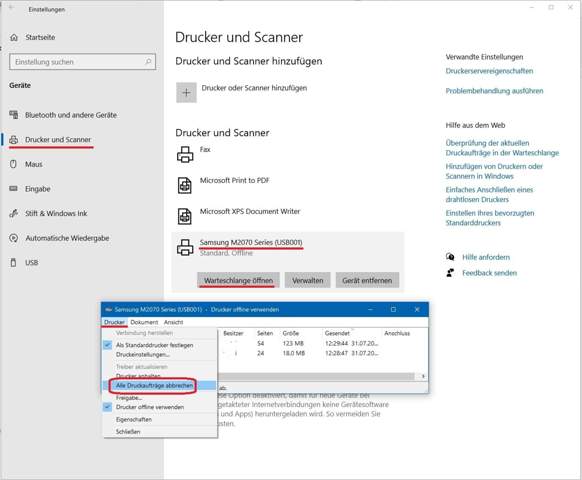 - (Windows 10, Drucker, German)