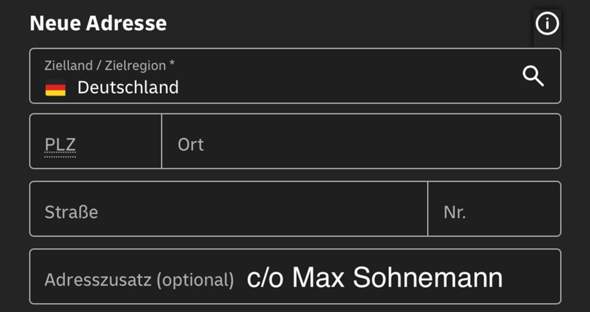 - (Post, Versand)