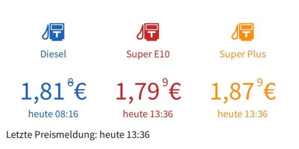 Benzinpreise Hessisch Lichtenaunull