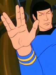 Mr. Spok mit dem Vulkanischen Gruß - (Star Trek, Handzeichen)