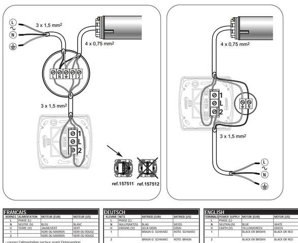 B+J Jalousieschalter anschließen (2000/4 US) (Elektrik, Jalousie)