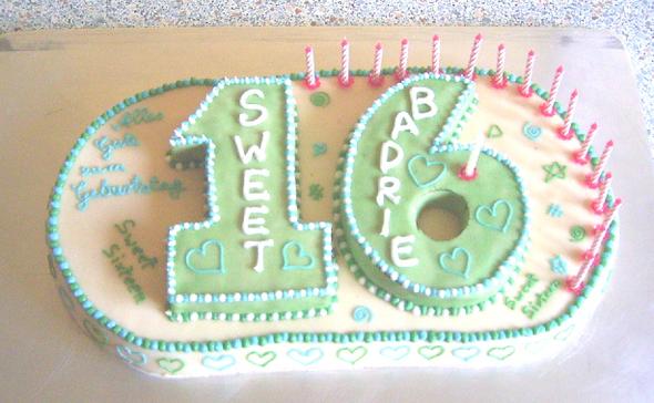 Sweet Sixteen - (backen, Torte, Geburtstagstorte)