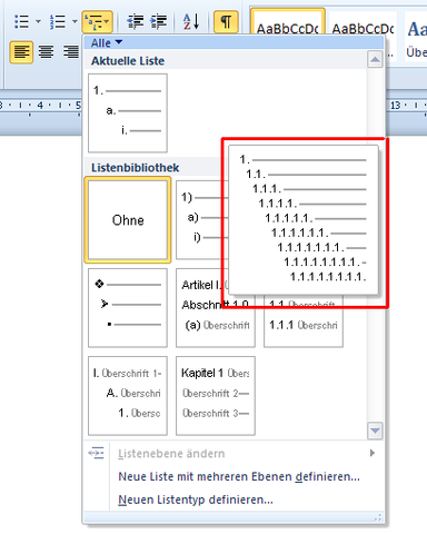 Bild 2 - (Windows, Word, inhaltsverzeichnis)