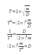 Formel nach D auflösen - (Mathematik, Physik, Federkonstante)