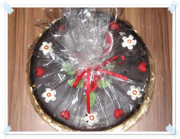 So sollte es dann aussehen - (Geschenk, Kuchen)