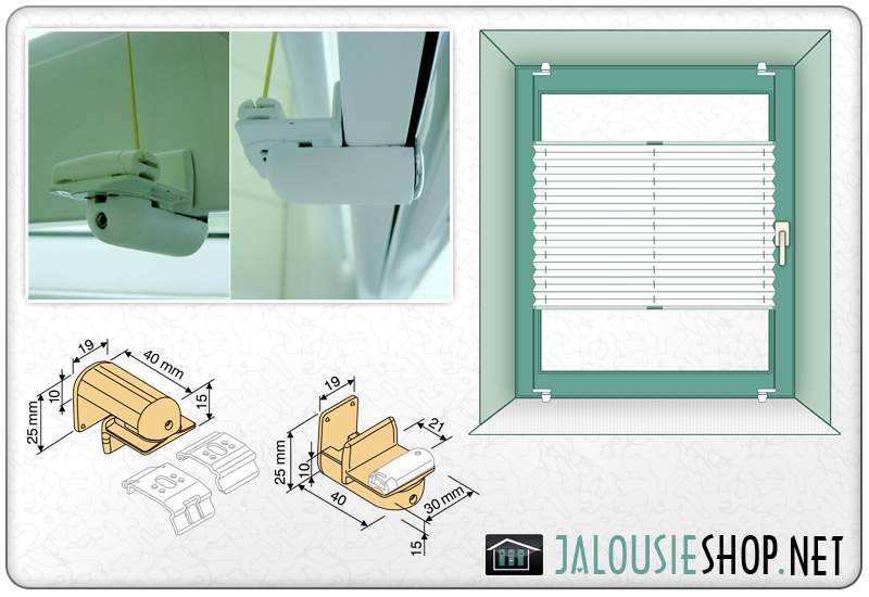 Plissee für Aluminiumfenster (Fenster, Aluminium, klemmt)