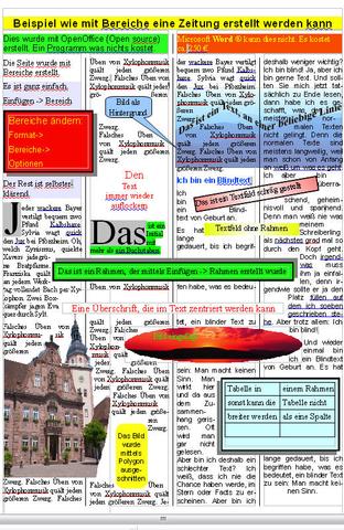 Word Text Als Zeitung Drucken Zeitungslayout Din A3 Format Journalismus Layout