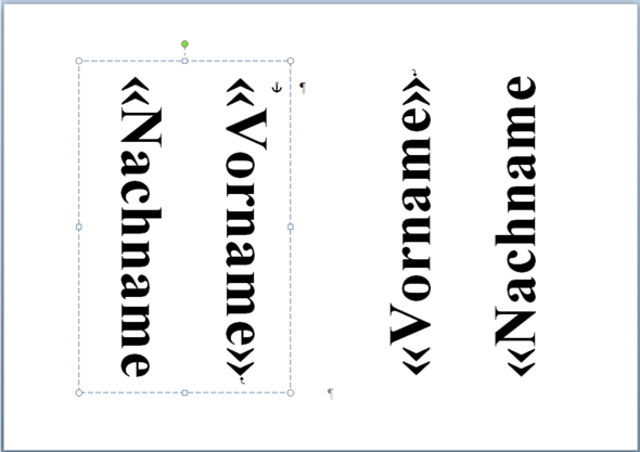 Namensschilder erstellen mit Word 2010: A5-Format (Computer)