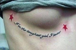 I'm the toughest girl I know - (Englisch, Tattoo, Sprüche)