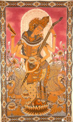 balinesisches Batikbild - (Gott, Asien, Indien)