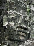 Buddha-Kopf Angkor Wat - (Kunst, Tusche)