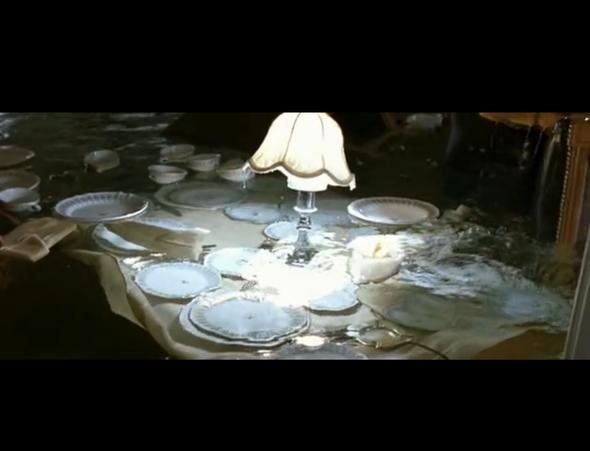 Speisesaal Untergang, nur Tisch - (Bilder, Wasser, Titanic)