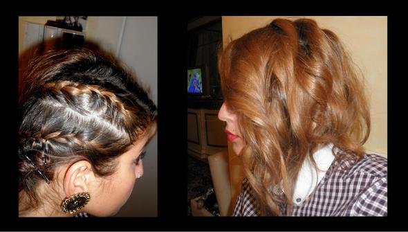 flechthaare einseitig - (Schule, Haare, Party)