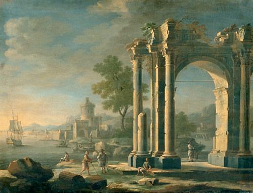 Giovanni Pannini (1691 - 1765) Süditalienische Meeresbucht - (Tipps, Kunst, Unterricht)