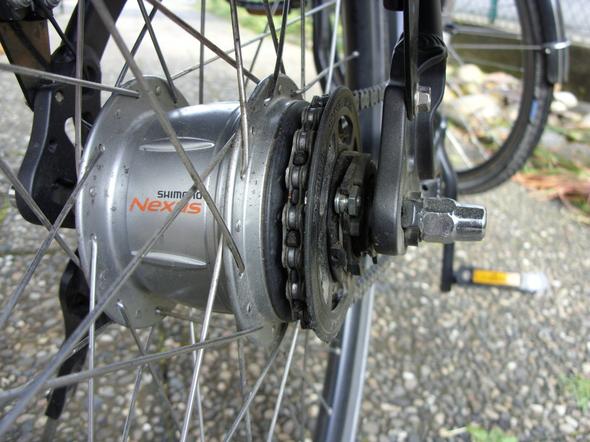 fahrrad hinterrad mit shimano 7 gang nabenschaltung ausbauen