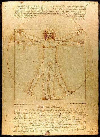 Der vitruvianische Mensch - (Freizeit, Leonardo da Vinci, Kurzbiographie)