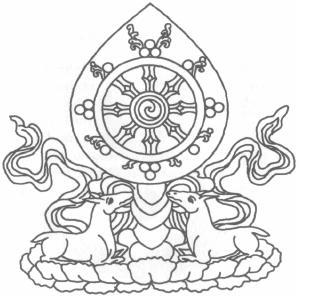 Dharma-Rad mit Gazellen - (Religion, Bilder, Buddhismus)