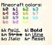 Minecraft Colors - (Minecraft, Schreiben, Chat)