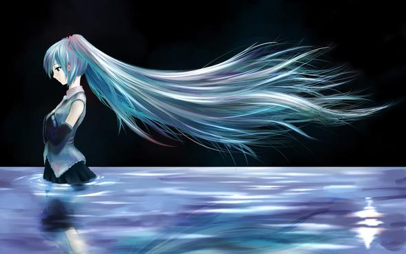 Mädchen mit blauen haaren - (Anime, Bilder, Manga)