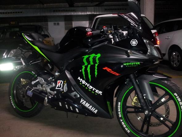 hier - (Motorrad, Yamaha, Aufkleber)