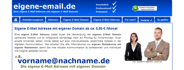 Eigene Email Endung Internet E Mail