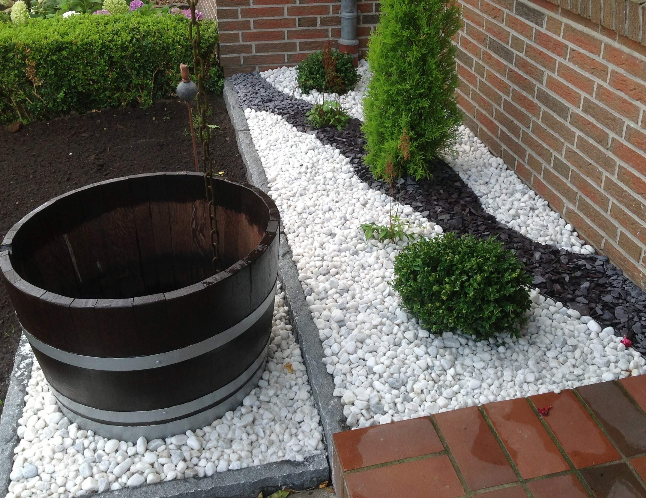 Eine Terrasse mit Kies anlegen (untergrund, Gartengestaltung)