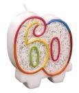 Kerze 60. Geburtstag - (backen, Deko)