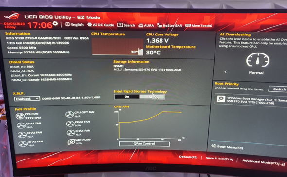 CPU- und DRAM-LED blinkt, kein Bild? (RAM)