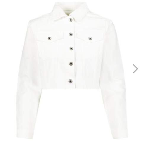 Wie Diese Weisse Crop Jeans Jacke Kombinieren Mode Kleidung Tipps
