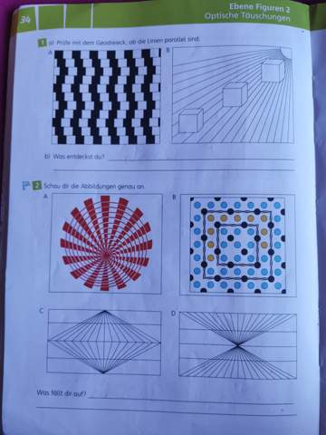 Optische Tauschungen 4 Klasse Geometrie Optische Tauschung