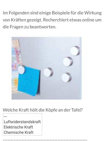 Welche Kraft Halt Die Kopfe An Der Tafel Schule Physik Umfrage