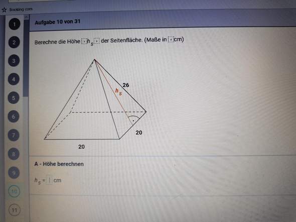 Wie kann ich die Höhe bei einem Dreieck berechnen? (Schule ...
