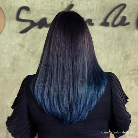 Spitzen blaue schwarze haare 20 verschiedene