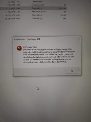 Wieso Hat Microsoft Edge Plotzlich Probleme Computer Fehlermeldung Pc