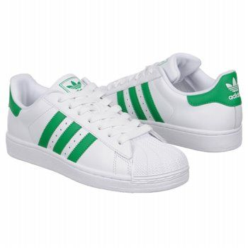 Adidas schuhe weiß mit grünen streifen hotsell