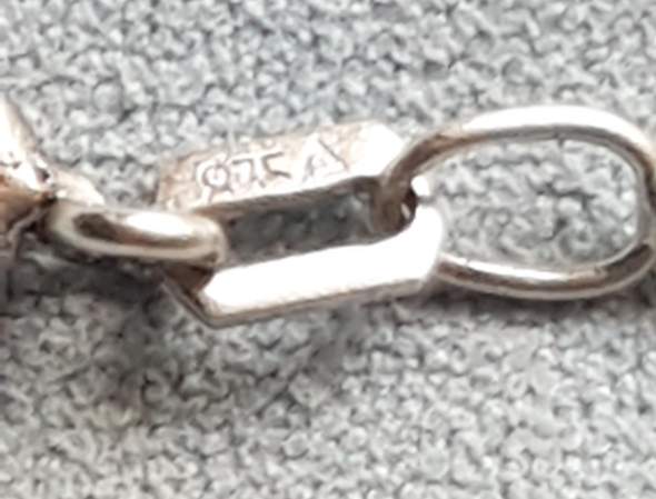 Einheit Verkauf: 1 Stückzahl mit Stempel Alte Silber Halsbänder Halskette 