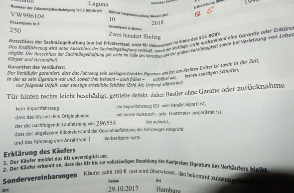 Kann ich ein auto verkaufen wenn ich nicht im fahrzeugbrief stehe Kann ich ein auto verkaufen wenn ich nicht im fahrzeugbrief stehe