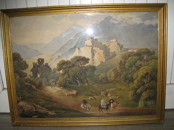 Burg - (Italien, Malerei, Gemälde)